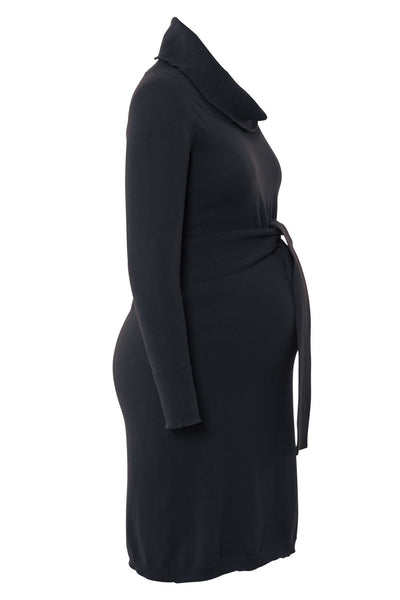 Fabiana Sweater Maternity Dress SVS-518 black