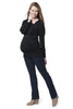 Gea Assymetric Maternity Top SVK-365 black