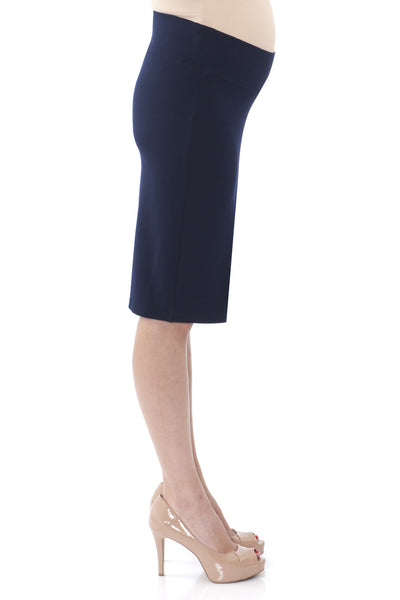 Atessa Ponte Maternity Skirt SVK-464 navy