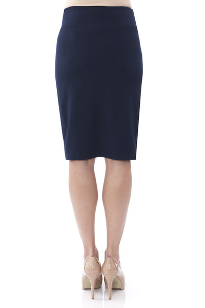 Atessa Ponte Maternity Skirt SVK-464 navy