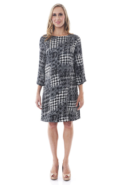 Alva Maternity Shift Dress SVW-772 grey print
