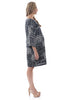 Alva Maternity Shift Dress SVW-772 grey print