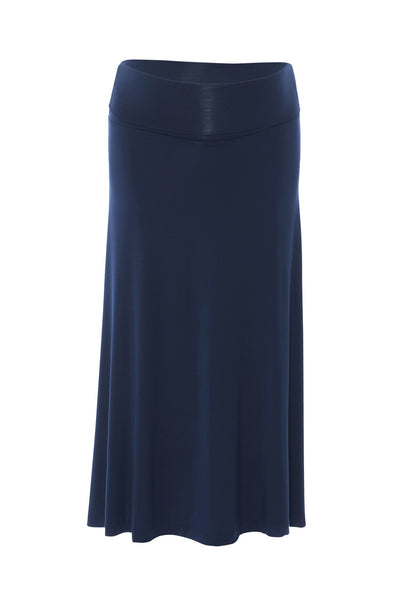 Alina Maxi A-line Maternity Skirt SVK-388 navy