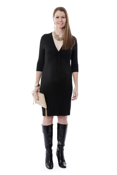Amalfi Twist Maternity Dress SVK-446 black